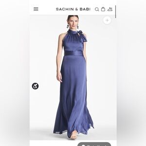 Sachin & Babi Kayla Gown Deep Cobalt size 12. NEVER WORN. NEW WITH TAGS